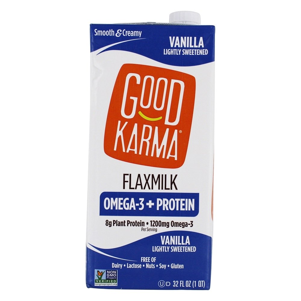 Comprar Leite de Linho com Omega - 3 + Baunilha De Proteína - 32 fl. oz. Good Karma