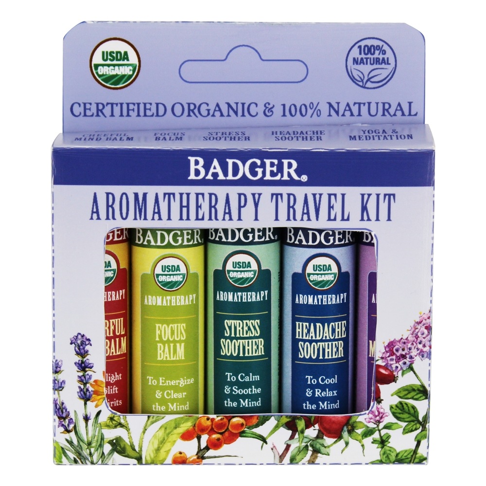 Comprar Kit de bálsamo labial de aromaterapia - 5 Contagem Badger - Imagem 2