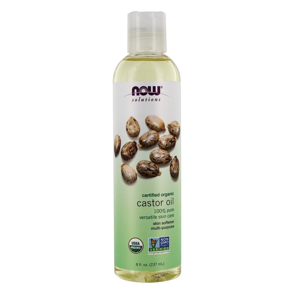 Comprar NOW Solutions Óleo de Rícino Orgânico - 8 fl. oz. NOW Foods