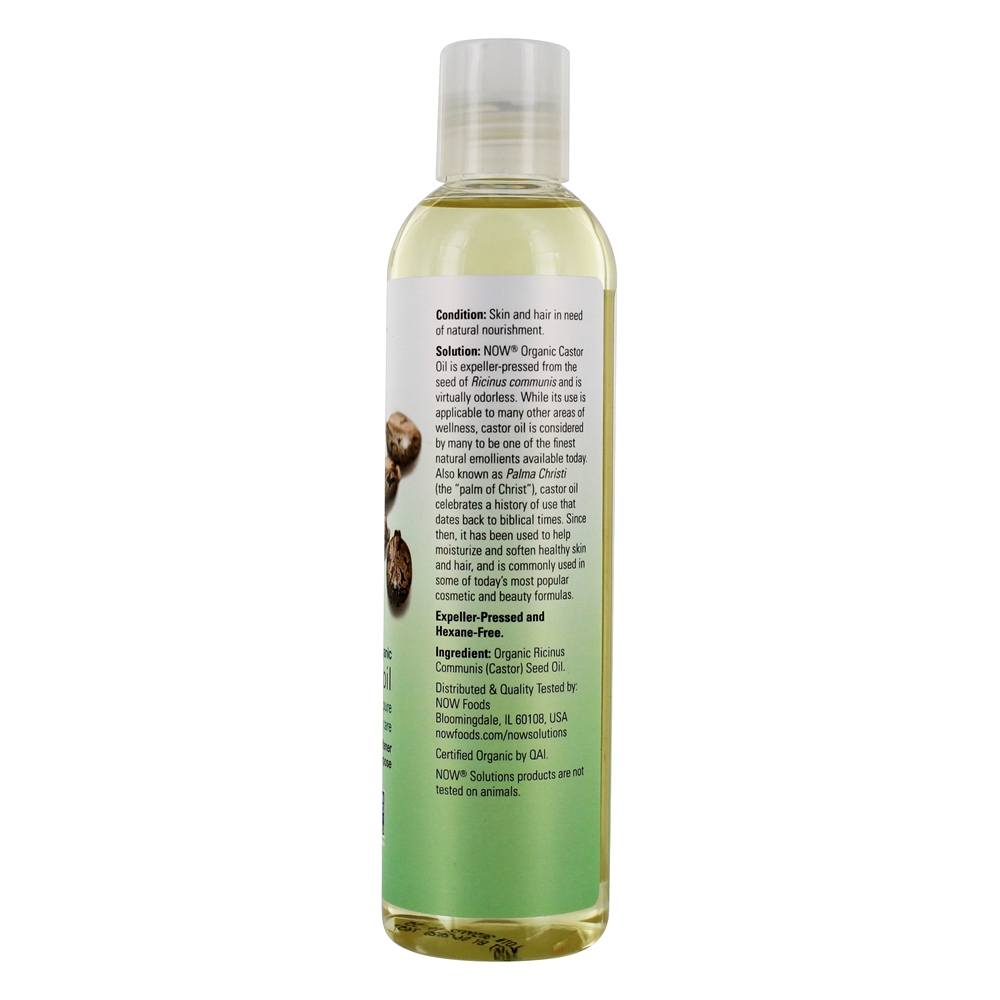 Comprar NOW Solutions Óleo de Rícino Orgânico - 8 fl. oz. NOW Foods - Imagem 2