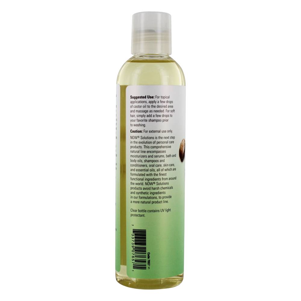 Comprar NOW Solutions Óleo de Rícino Orgânico - 8 fl. oz. NOW Foods - Imagem 3
