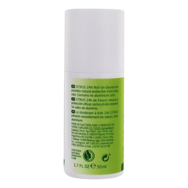 Comprar 24 Roll Hour On Deodorant Citrus - 1.7 fl. oz. Weleda - Imagem 4