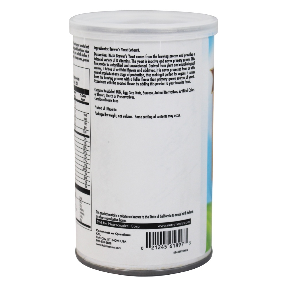Comprar Pó de Fermento de Cerveja 100 % Natural Unfortified Unsweetened - 7.4 oz. Kal - Imagem 3