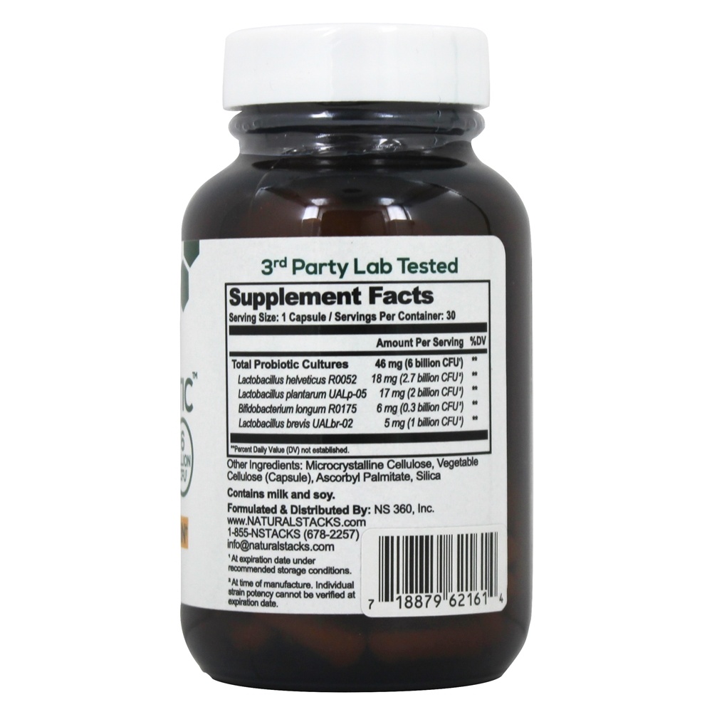 Comprar Fórmula Probiótica BrainBiotic 6 Bilhões de UFC - Cápsulas vegetarianas 30 Natural Stacks - Imagem 2