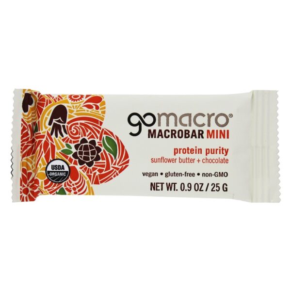 Comprar Barras de Pureza de Proteína MacroBar Orgânica Caixa de Manteiga de Girassol + Chocolate - 24 Minibar (s) GoMacro - Imagem 4