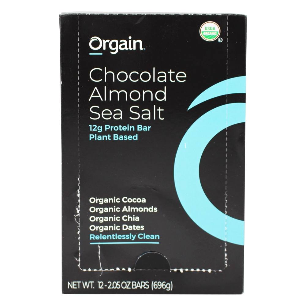 Comprar Barras de Proteína Orgânica Simples Box Chocolate Amêndoa Sal Marinho - 12 Barras Orgain - Imagem 2