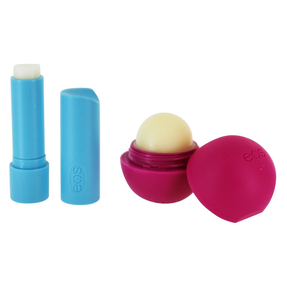 Comprar Óleo de coco infundido Stick & Sphere Tropical Lip Balm Combo Pack Manga Hibisco & Wildberry - 2 Edição limitada de contagem EOS Evolution of Smooth - Imagem 2
