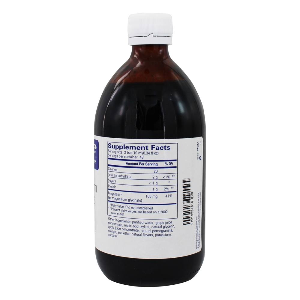 Comprar Líquido Glicinato de Magnésio 165 mg. - 480 ml. Pure Encapsulations - Imagem 2