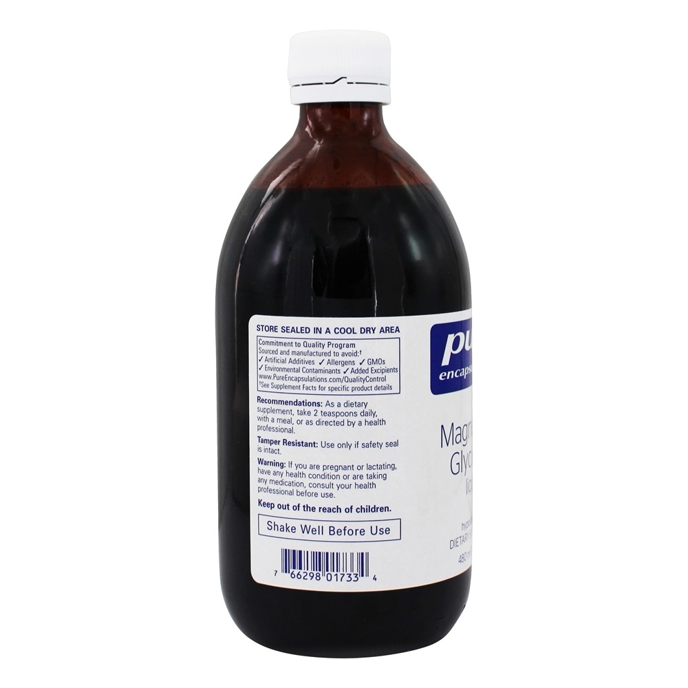 Comprar Líquido Glicinato de Magnésio 165 mg. - 480 ml. Pure Encapsulations - Imagem 3
