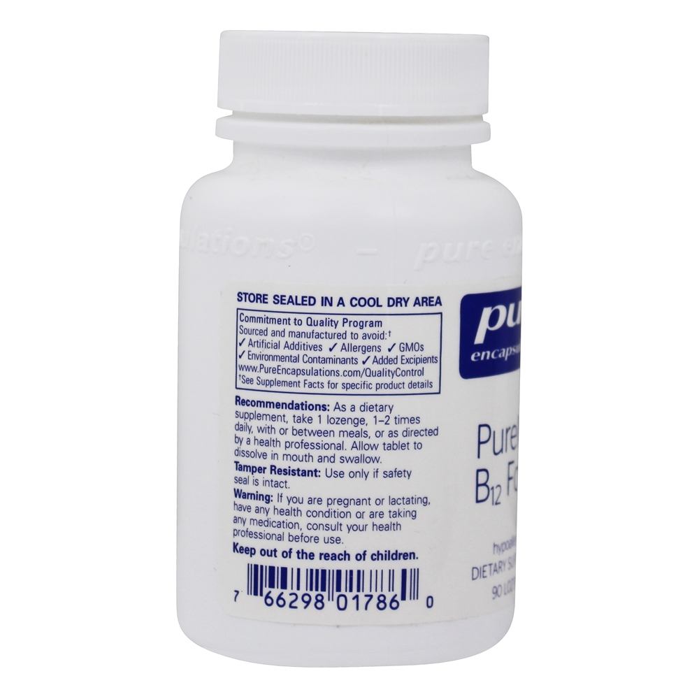 Comprar Folato PureMelt B12 - 90 Pastilhas Pure Encapsulations - Imagem 3