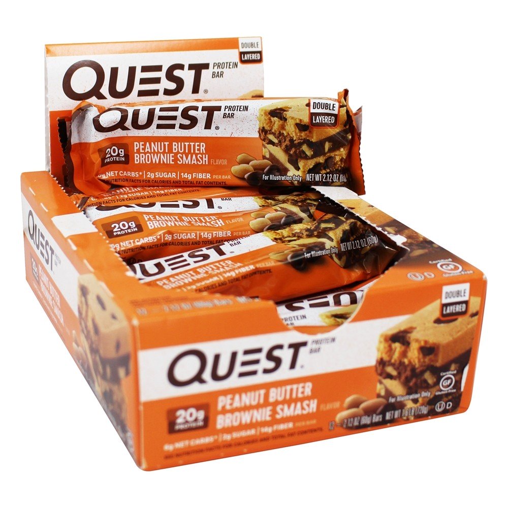 Comprar Barra de Barras de Proteína da Quest Manteiga de Amendoim Brownie Smash - 12 Barras Quest Nutrition