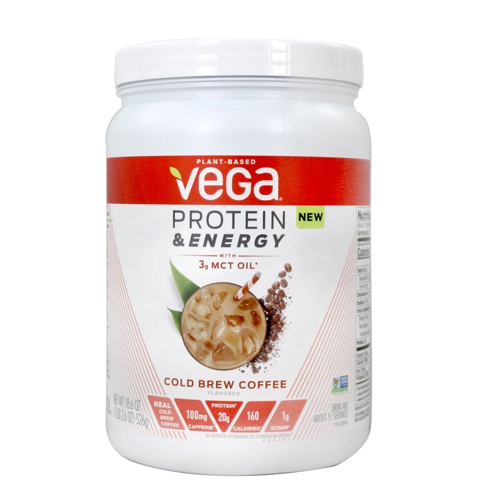 Comprar Mistura para Bebida à Base de Plantas com Proteína e Energia Cold Brew Coffee - 18.6 oz. Vega