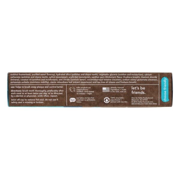 Comprar Hortelã-pimenta Natural Anti-Flúor + Branqueadora sem Flúor - 4.7 oz. Hello Products - Imagem 4