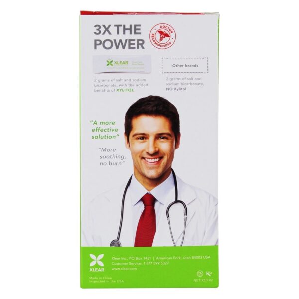 Comprar Pacotes naturais da lavagem da cavidade do relevo rápido sem drogas com xilitol - 50 Pacotes (s) Xlear - Imagem 4