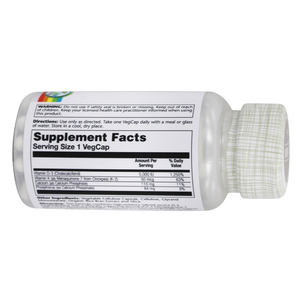 Comprar Fórmula Sem Vitamina D3 + K2 Sem Soja - 120 Cápsula (s) vegetal (s) Solaray - Imagem 2