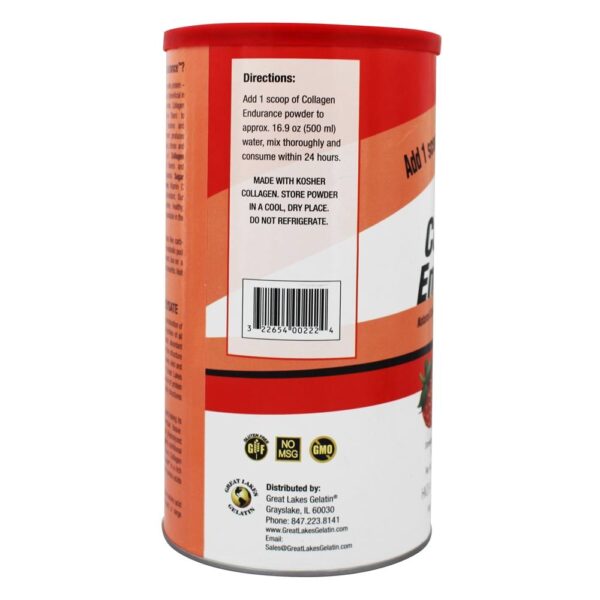 Comprar Colágeno Resistência Hidrolisado Natural Pó Morango & Cereja Preta - 16 oz. Great Lakes - Imagem 4