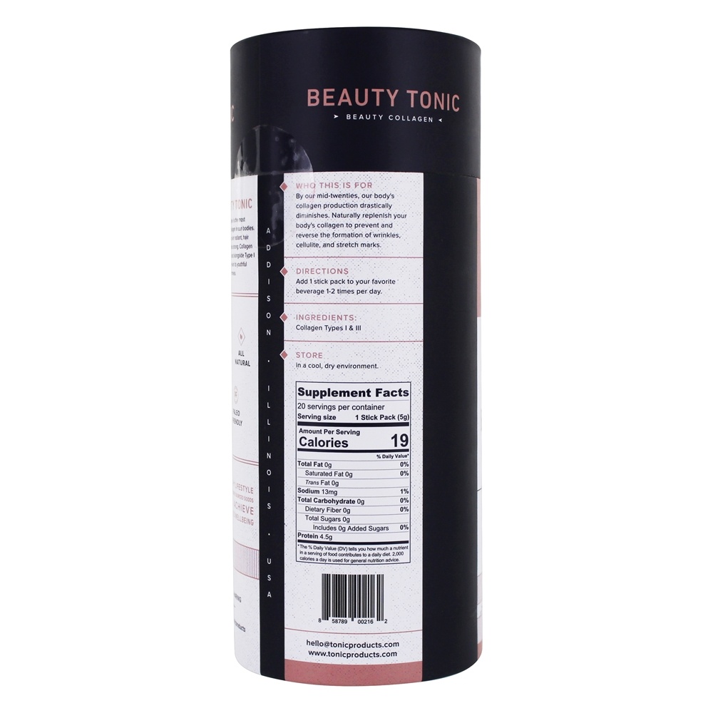 Comprar Pó de colágeno tônico de beleza sem sabor - 20 Pacote (s) de Bastão Tonic Products - Imagem 2
