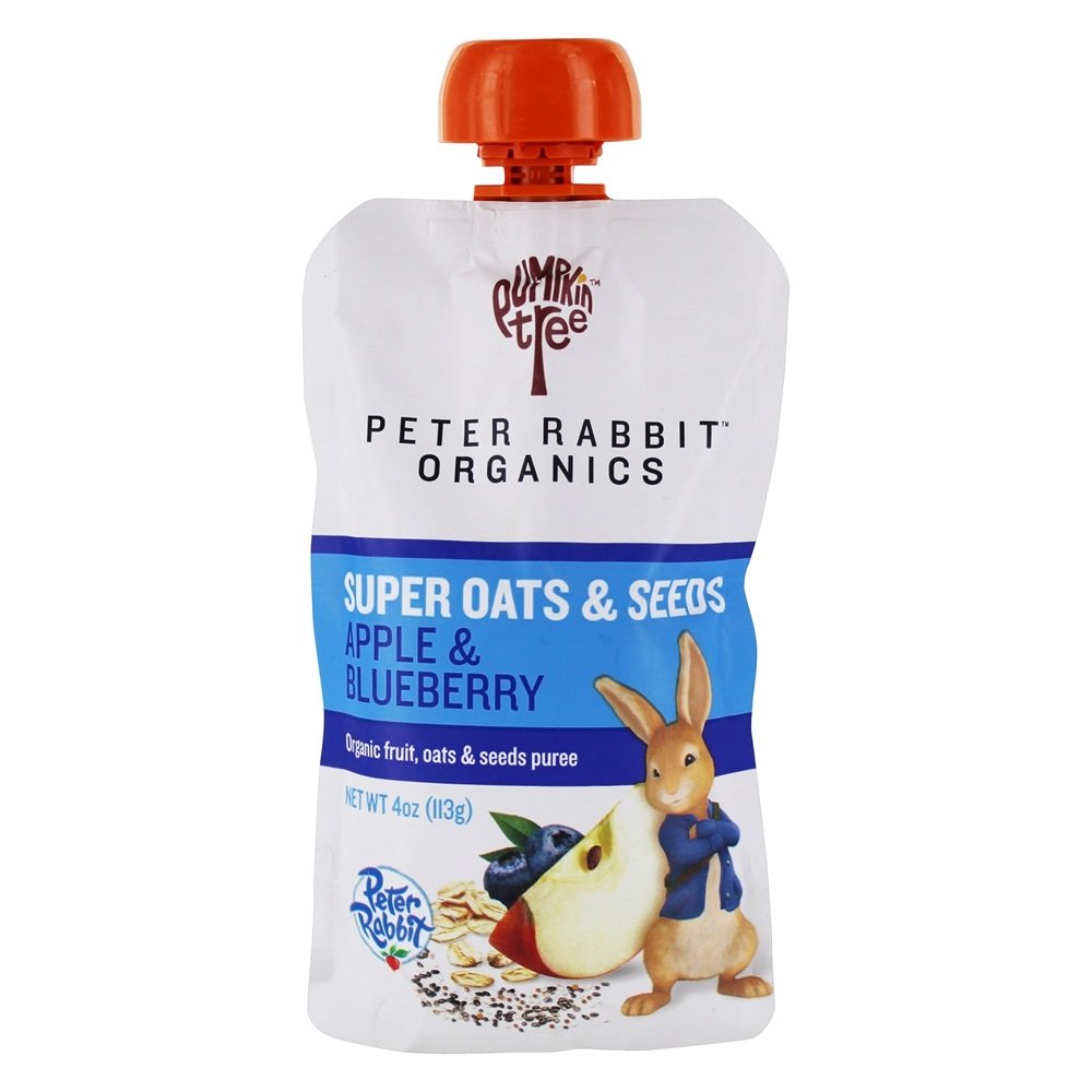 Comprar Super aveia orgânica e sementes de maçã e mirtilo - 4 oz. Peter Rabbit Organics