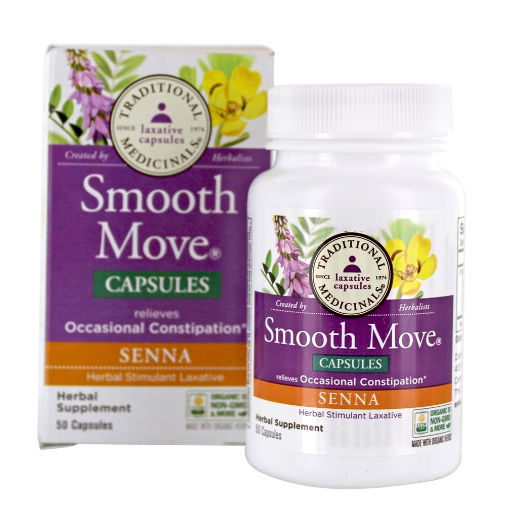 Comprar Cápsulas de movimento suaves para a constipação ocasional Senna - Cápsulas 50 Traditional Medicinals