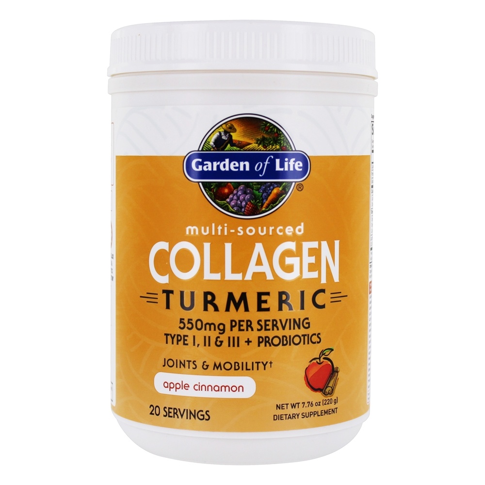 Comprar Canela de maçã em pó de açafrão de colágeno Multi-Sourced - 7.76 oz. Garden of Life