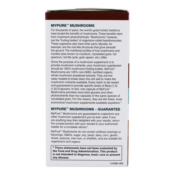 Comprar Suplemento de cogumelo MyPure Maitake 500 mg. - 30 Cápsula (s) vegetal (s) Pure Essence Labs - Imagem 5