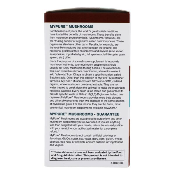 Comprar MyPure MYcoMune Mushroom Supplement 500 mg. - 60 Cápsula (s) vegetal (s) Pure Essence Labs - Imagem 5