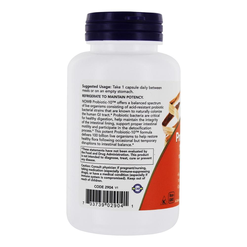 Comprar Probiótico-10 100 Bilhões de UFC - 60 Cápsula (s) vegetal (s) NOW Foods - Imagem 3