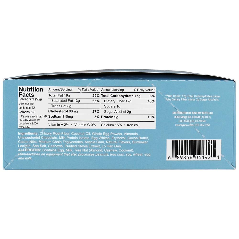 Comprar Caixa de Bar cetogênica Massa de biscoito de chocolate - 12 Barras Kiss My Keto - Imagem 2