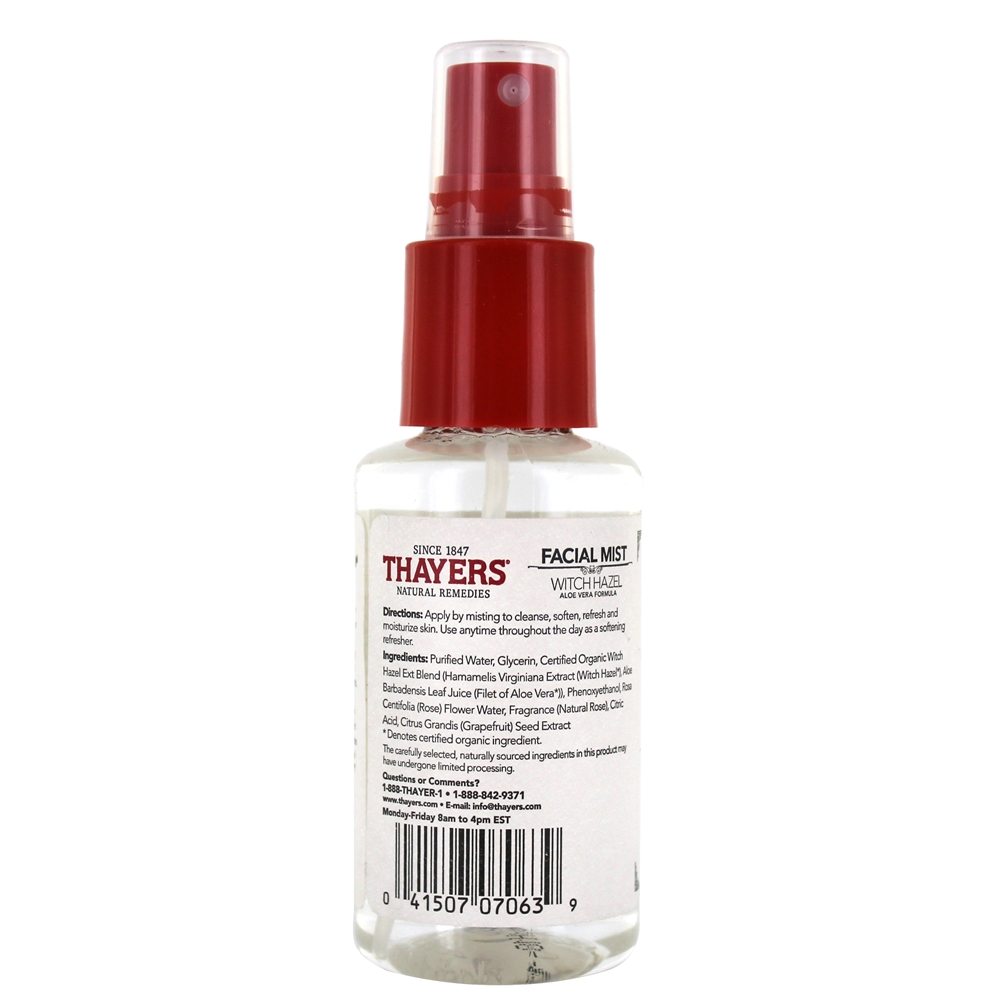 Comprar Bruxa Aveleira álcool-Livre Facial Névoa Toner com Aloés Vera Fórmula Rosa Pétala - 3 fl. oz. Thayers - Imagem 2