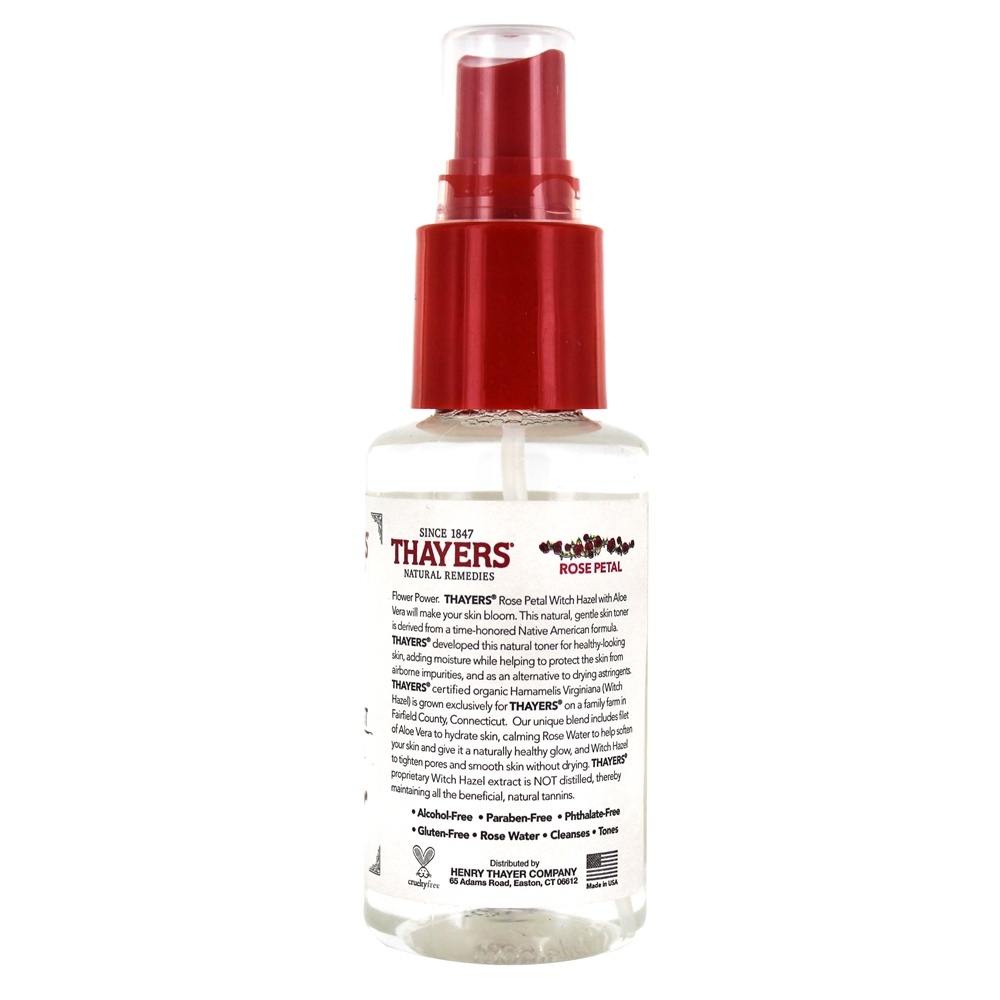 Comprar Bruxa Aveleira álcool-Livre Facial Névoa Toner com Aloés Vera Fórmula Rosa Pétala - 3 fl. oz. Thayers - Imagem 3