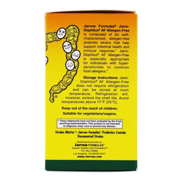 Comprar Jarro-Dophilus AF sem alérgenos 15 Bilhões de UFC - 30 Cápsula (s) vegetal (s) Jarrow Formulas - Imagem 5