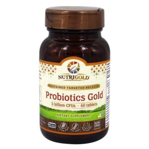 Comprar Libertação Direcionada de Probiotics Gold Sustained 5 Bilhões de UFC - 60 Tablets Nutrigold