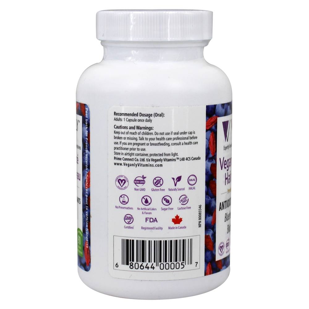 Comprar Vegan Advanced Hair Nail Skin Formulação de Beleza Premium - Cápsulas vegetarianas 90 Veganly - Imagem 3