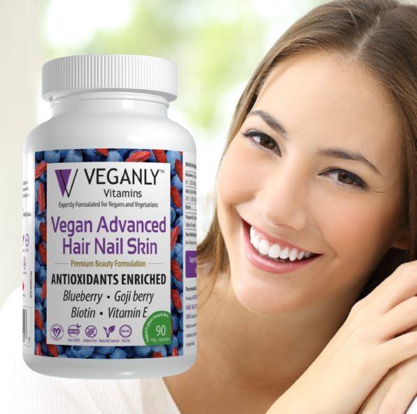 Comprar Vegan Advanced Hair Nail Skin Formulação de Beleza Premium - Cápsulas vegetarianas 90 Veganly - Imagem 4