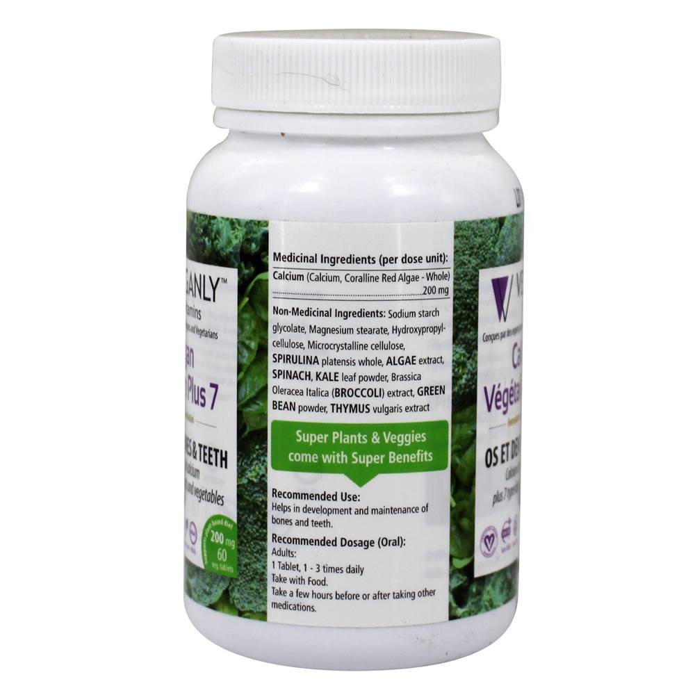 Comprar Cálcio Vegano Plus 7 Formulação Premium para Ossos e Dentes Saudáveis 200 mg. - 60 Tablets Veganly - Imagem 2