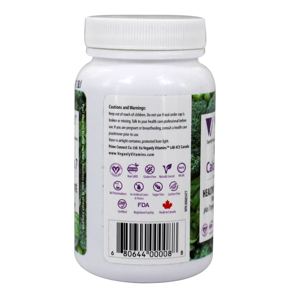 Comprar Cálcio Vegano Plus 7 Formulação Premium para Ossos e Dentes Saudáveis 200 mg. - 60 Tablets Veganly - Imagem 3