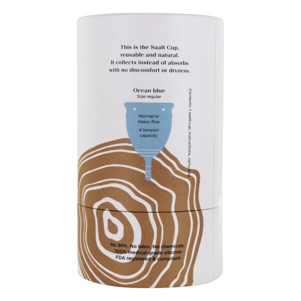 Comprar Taça Menstrual Tamanho Regular Ocean Blue - 1 Conte Saalt - Imagem 4