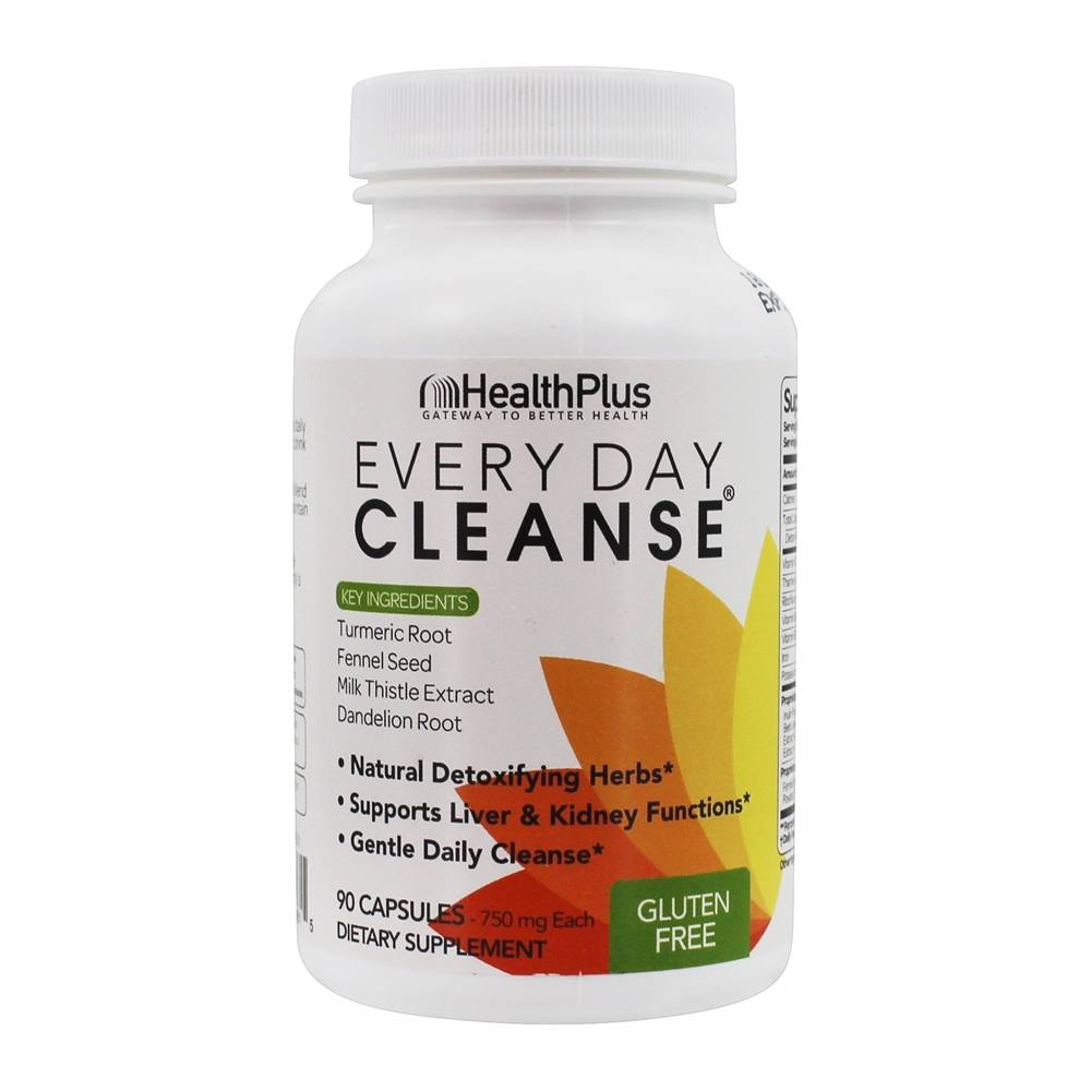 Comprar Todos os dias Cleanse função hepática e renal Suporte 750 mg. - Cápsulas 90 Health Plus