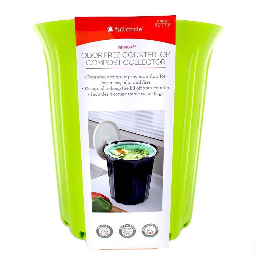 Comprar Coletor de compostagem de bancada livre de odor de brisa. 85 Galão Verde Full Circle - Imagem 2