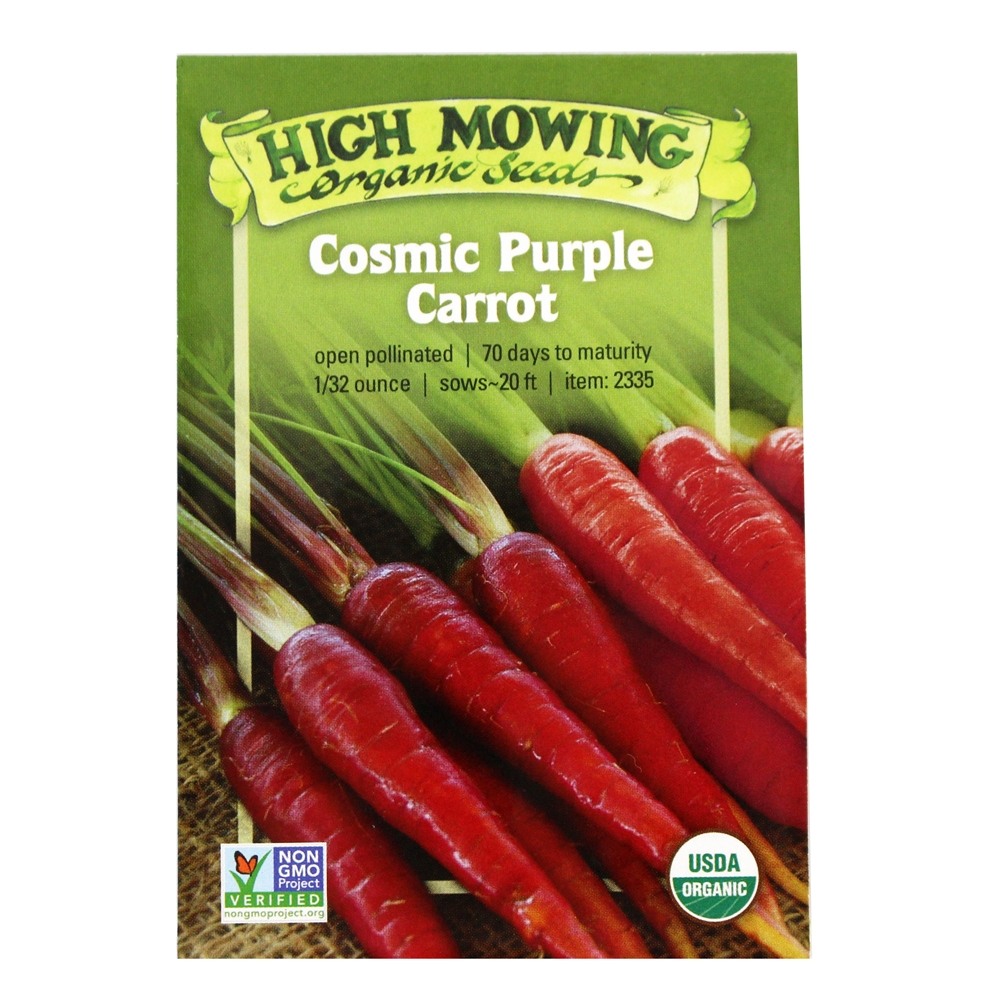 Comprar Sementes de cenoura roxas cósmicas orgânicas - 1 pacote High Mowing Organic Seeds