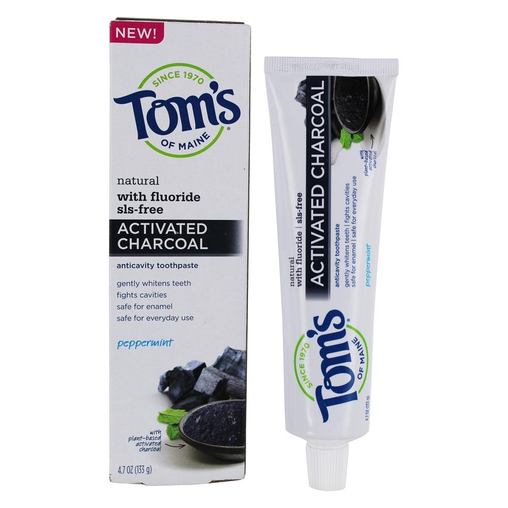 Comprar Pasta de Dentes Ativada Natural Anticonvulsivante SLS-Free com Fluoreto de Hortelã-Pimenta - 4.7 oz. Tom's of Maine