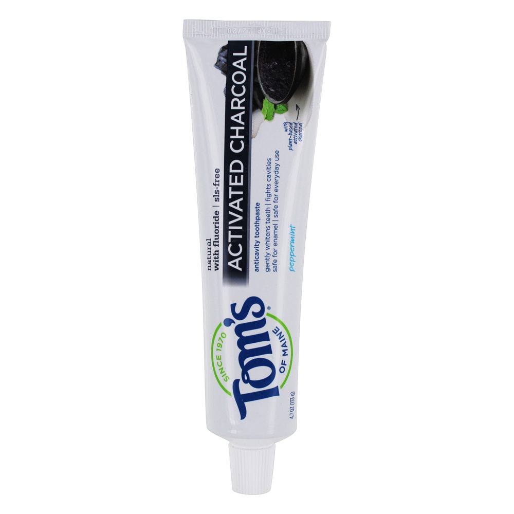 Comprar Pasta de Dentes Ativada Natural Anticonvulsivante SLS-Free com Fluoreto de Hortelã-Pimenta - 4.7 oz. Tom's of Maine - Imagem 2