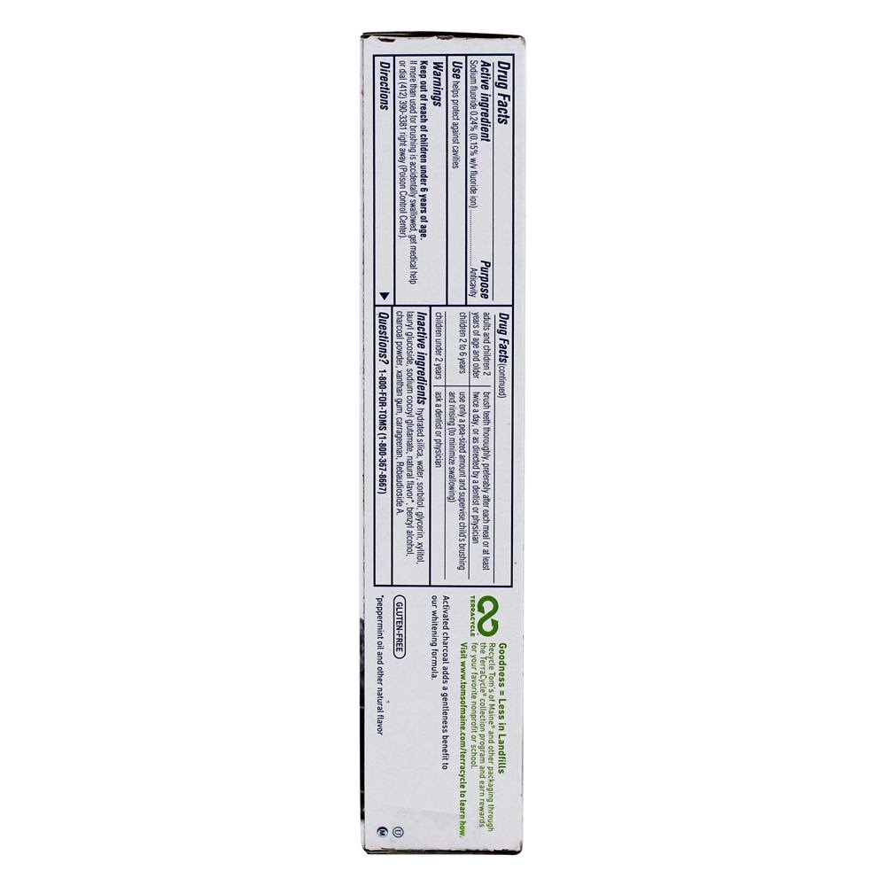 Comprar Pasta de Dentes Ativada Natural Anticonvulsivante SLS-Free com Fluoreto de Hortelã-Pimenta - 4.7 oz. Tom's of Maine - Imagem 3
