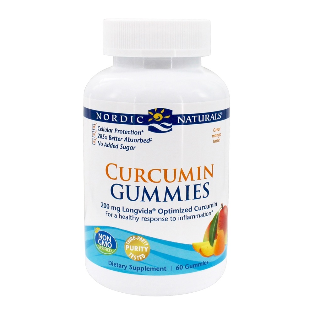 Comprar Gomas de curcumina Suporte de inflamação Mango 200 mg. - 60 Gummies Nordic Naturals