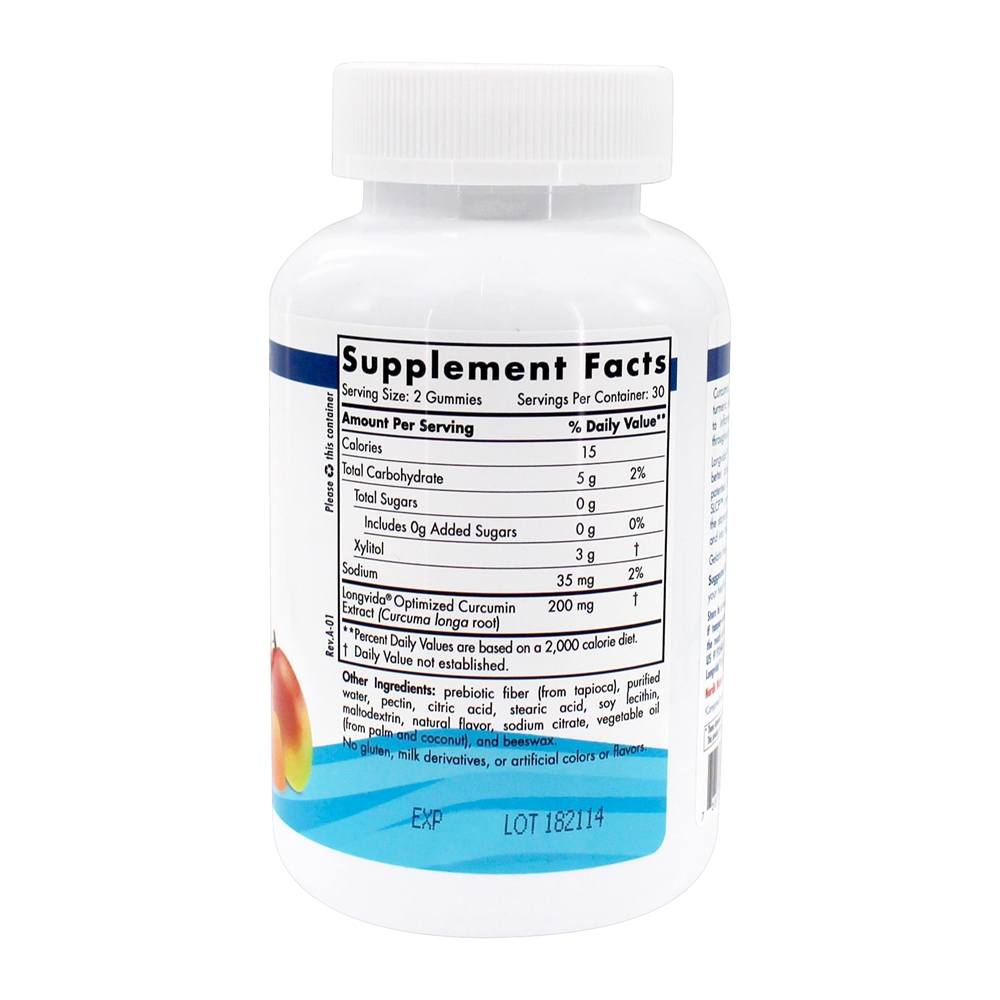 Comprar Gomas de curcumina Suporte de inflamação Mango 200 mg. - 60 Gummies Nordic Naturals - Imagem 2