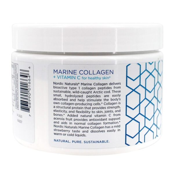 Comprar Peptides bioativos do colagénio marinho bebem a morango da mistura - 5.29 oz. Nordic Naturals - Imagem 4