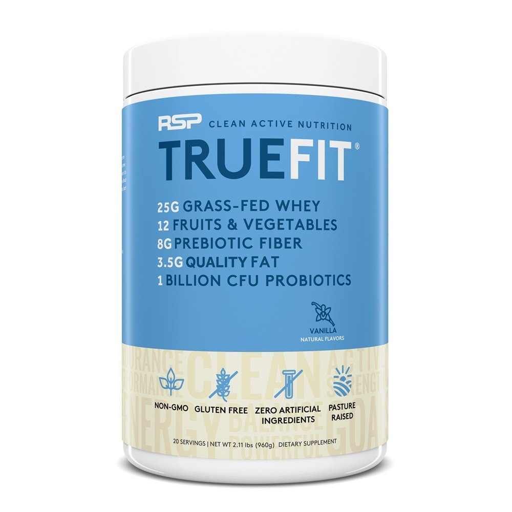 Comprar TrueFit Grass-Fed Proteína Shake Em Pó Baunilha - 2.11 lbs. RSP Nutrition