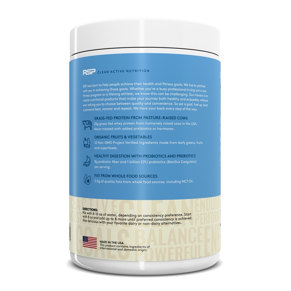 Comprar TrueFit Grass-Fed Proteína Shake Em Pó Baunilha - 2.11 lbs. RSP Nutrition - Imagem 3