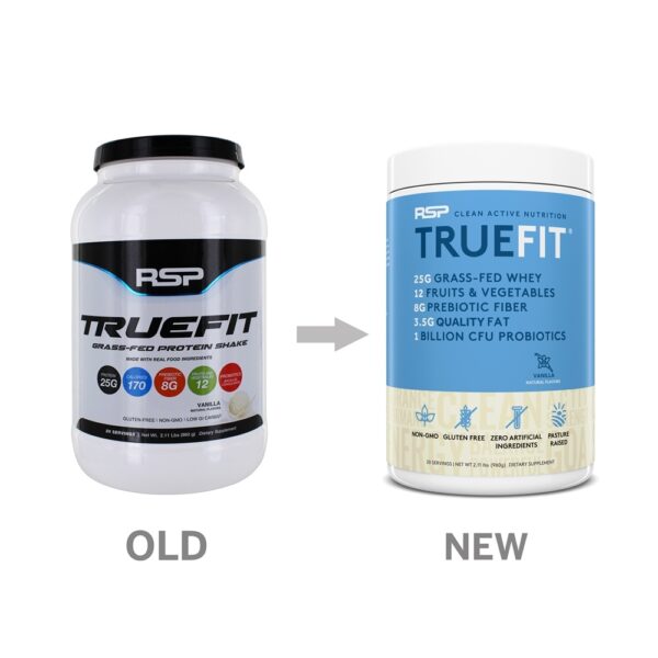 Comprar TrueFit Grass-Fed Proteína Shake Em Pó Baunilha - 2.11 lbs. RSP Nutrition - Imagem 4
