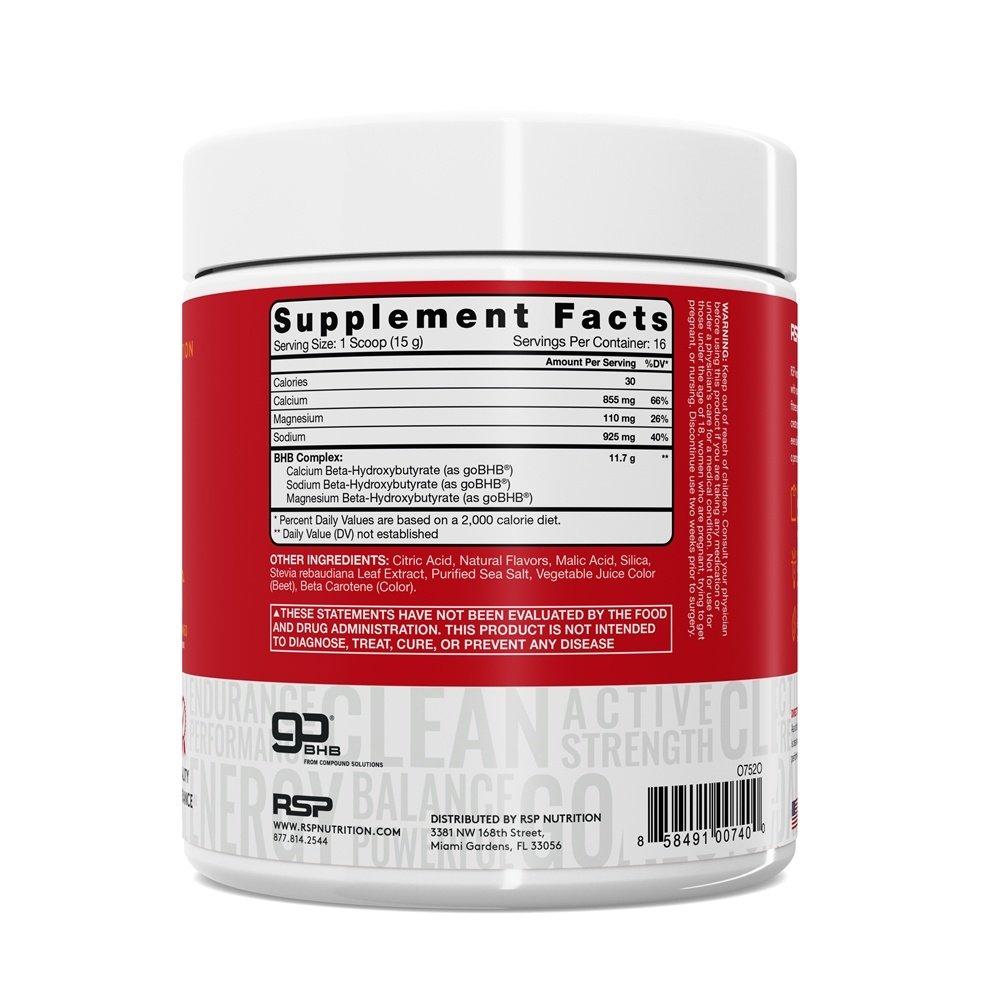 Comprar Keto BHB Exogenous Ketone Powder Pêssego Manga - 8.4 oz. RSP Nutrition - Imagem 2